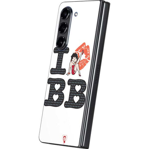 Betty Boop I Love BB Galaxy Z Fold5 5G Skin